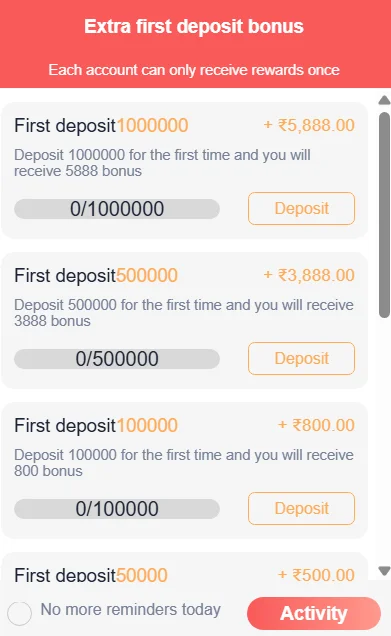 daman game first deposit bonus