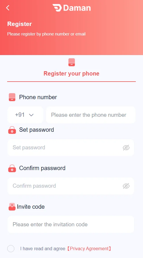 daman game register page