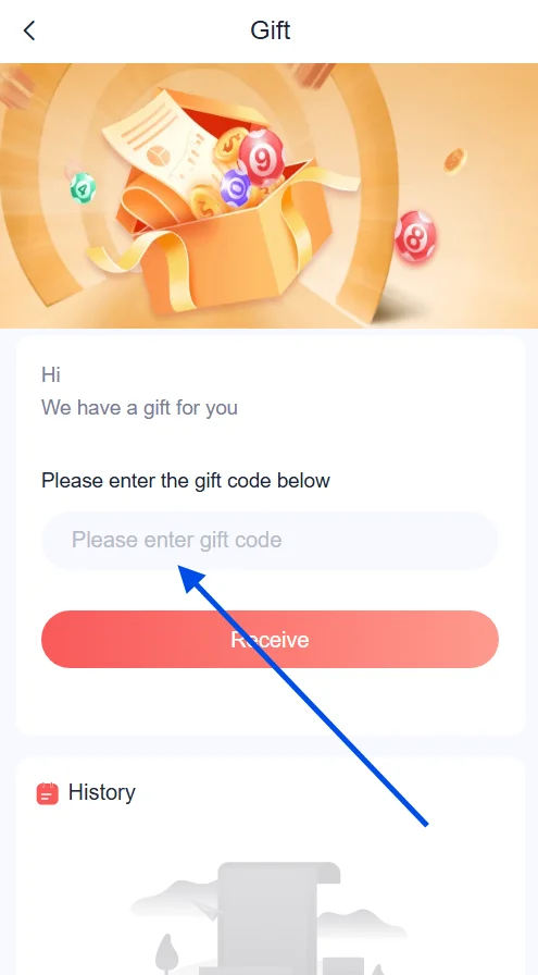 enter daman game gift code